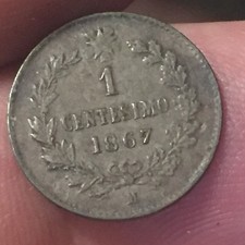 ?  1 CENTESIMO 1867 M  VALORE MONETA VITTORIO EMANUELE II° REGNO D’ITALIA