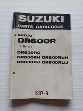 Suzuki DR 600 R RH-RJ 1987-88 catalogo ricambi originale