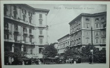 CARTOLINA NAPOLI NAPLES VOMERO PIAZZA VANVITELLI TRAM FP NV ED. DE MAGISTRIS