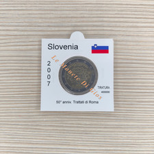 SLOVENIA 2007 TRATTATI DI ROMA COINCARD MONETA COMMEMORATIVA 2 EURO FDC BU