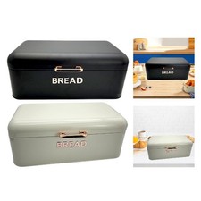 Box di pane per bancone da cucina con bidone del pane al coperchio per