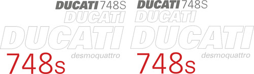Ducati 748s replica decals - 748s,