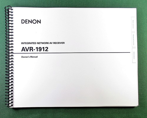 Denon avr 1912 instruction - denon, avr-1912