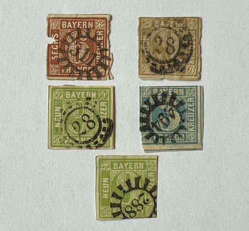 Lotto francobolli bavaria - di,