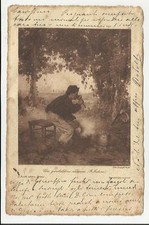 antica cartolina artistica un