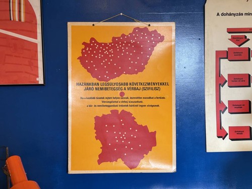 Poster vintage ungherese arte