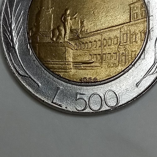 500 lire bimetalliche - bimetalliche, 1988