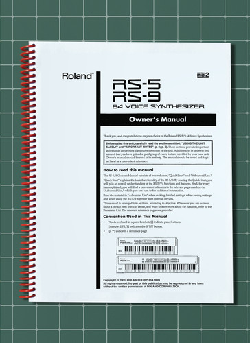 Roland manuale del - rs-9,