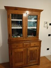 credenza con vetrina in ciliegio,inizio 900