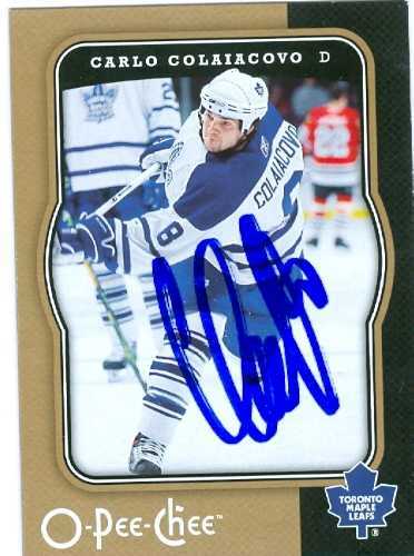 Carta hockey carlo colaiacovo - carlo,