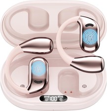 OWS Auricolari 3 in 1 in Tempo Reale, Traduttore Lingua AI, 144 Lingue, Rosa