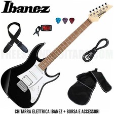 IBANEZ GRX40BKN Black Night Chitarra Elettrica Nera + Borsa e Kit Accessori