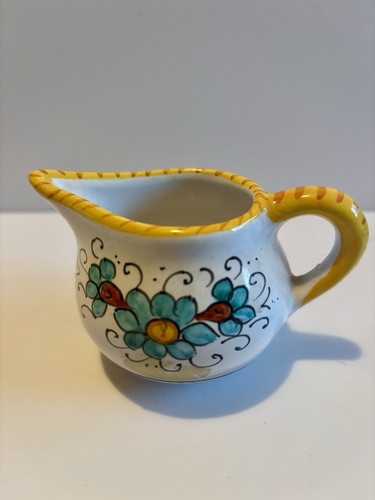 Cremiera ceramica floreale