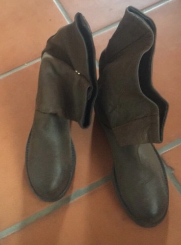 Stivaletti vera pelle marrone
