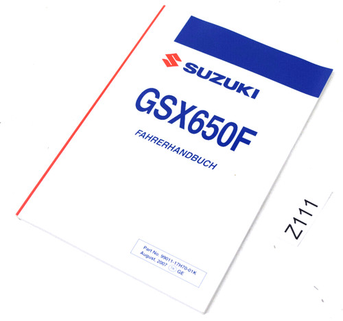 Suzuki gsx650f manuale - gsx650f,