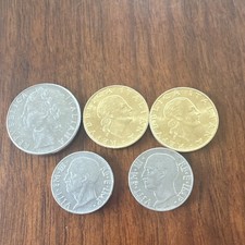 Italy 100, 200, 20 Lire Coins