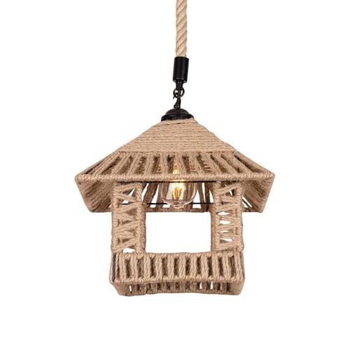Lampadario sospensione corda - lampadario,