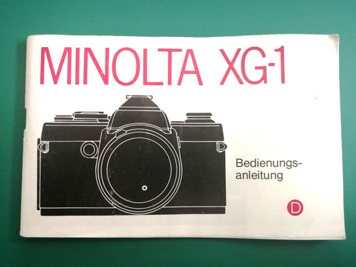 Minolta manuale di - xg-1,