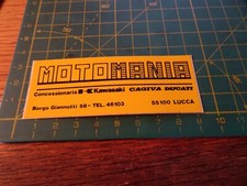 ADESIVO STICKER kleber vintage  motomania conc. kawasaki cagiva ducati lucca