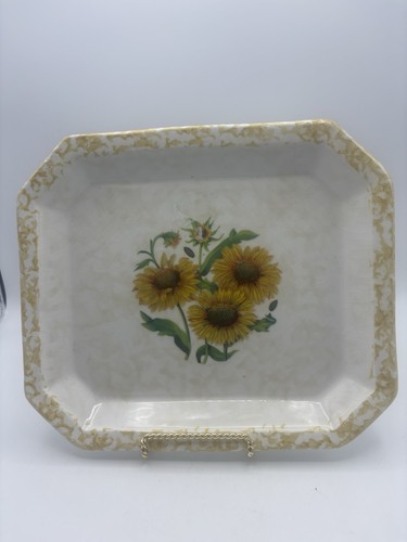 Piatto girasole ceramica - piatto, due