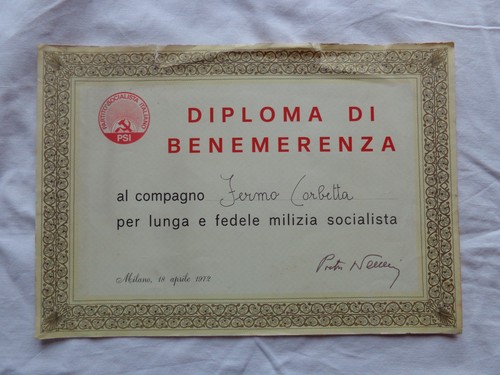 Diploma benemerenza psi - diploma,