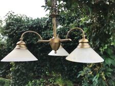 LAMPADARIO VINTAGE TEDESCO IN RAME A TRE LUCI