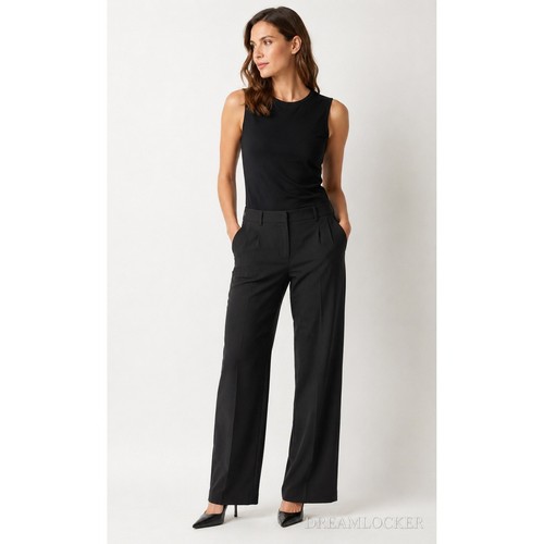 Pantaloni akris punto neri - pantaloni,