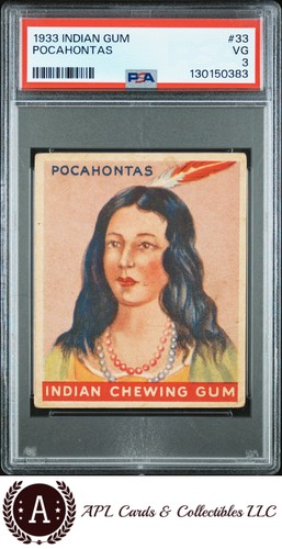 1933 indian gum - #33, pocahontas