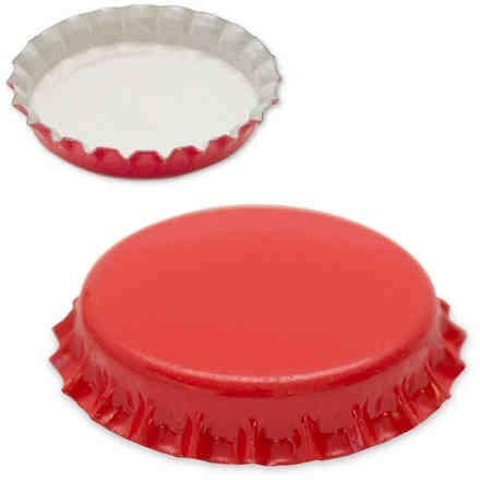 Tappo corona colore - colore, rosso