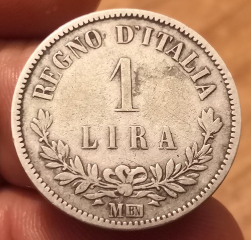 Moneta lira 1863 milano - lira,
