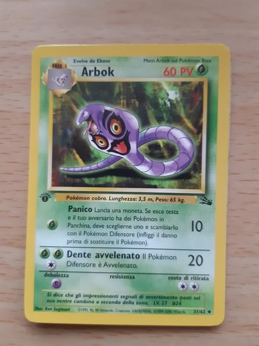 Arbok carta pokémon - carta,