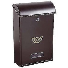 CASSETTA POSTA VILLA ALUBOX ACCIAIO VERN ANTRACITE MM 250X100 H.MM 400 PZ 1