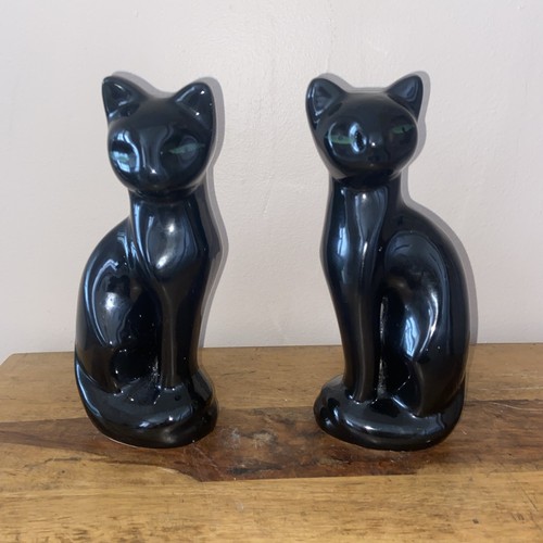 Pair mid century ceramic - century,