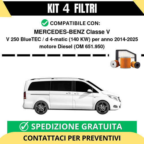 Kit filtri tagliando per - kit,