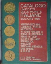 CATALOGO UNIFICATO DELLE MONETE ITLAIANE 1986