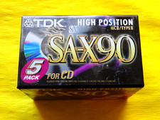 5 nastri cassette TDK SA-X 90 1997-2001 + IMBALLO ORIGINALE + SIGILLATO + confezione da 5 +