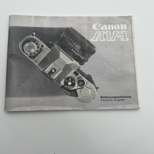 Canon manuale di - canon, av-1