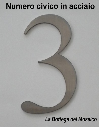 Numero civico acciaio - civico, acciaio-