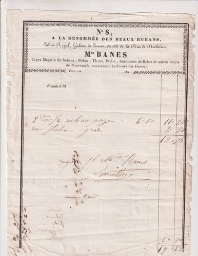 Circa 1825 paris - 1825.,