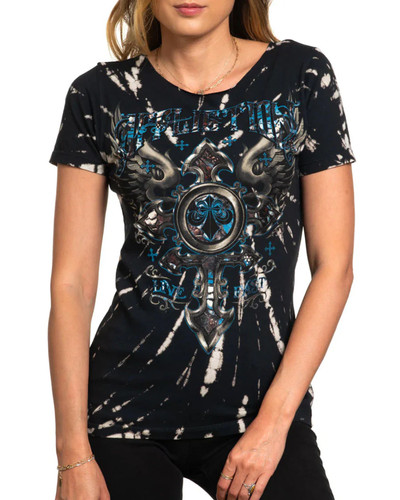 Shirt donna affliction - t-shirt,