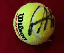 pallina da tennis autografate