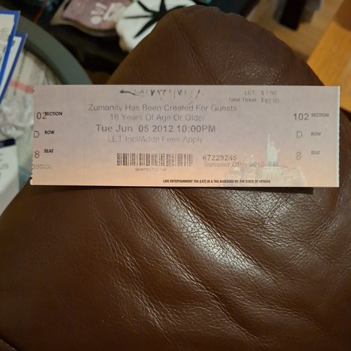 Biglietto zumanity cirque - biglietto,