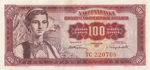 Jugoslavia banconota 100 - jugoslavia,