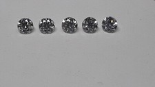 CHIUSURA ATTIVITÀ-Lotto 5 Diamante Taglio Brillante Naturale ct 0,47- Cat 0,10ct