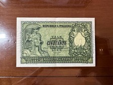 REPUBBLICA BANCONOTA LIRE 50