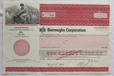 8% Senior Note Azioni Burroughs Corporation USA 1991 (126810)
