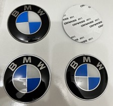4 Pezzi Coprimozzo Adesivo Bmw  Tappo Cerchi In Lega 56mm
