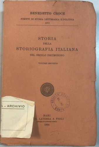 Storia della storiografia - della,