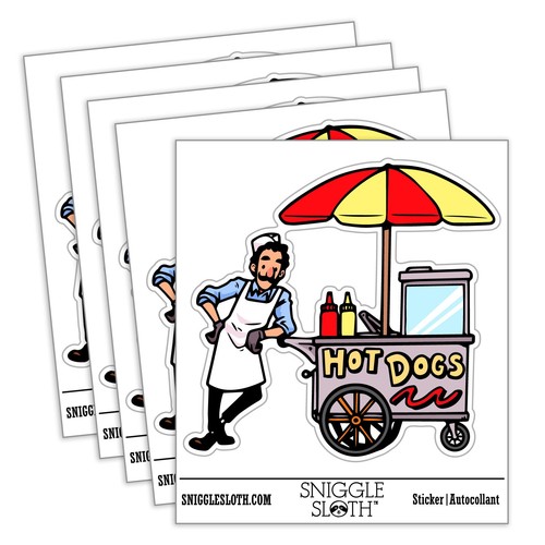 Hot dog street vendor cart - street,