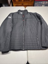 Giacca isolante Helly-Hansen nera equipaggio 2.0 uomo vela leggera nuova senza etichette taglia 4XL